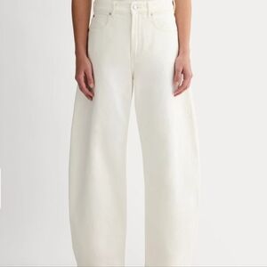 Everlane Way-High Curve Jean In Ecru